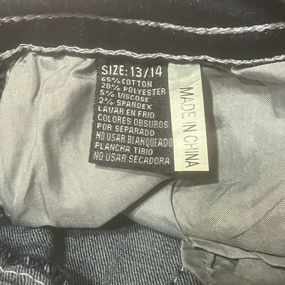 NWT Women's SKY Jeans Size 13/14 Low Rise Flare Star Jewel Bedazzled Pockets - Picture 5 of 6